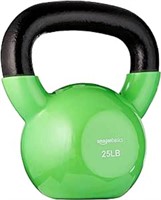 Vinyl Coated Cast Iron Kettlebell Weight, 25Lbs