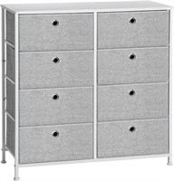 Storage Dresser with 8 Easy Pull Fabric Drawers