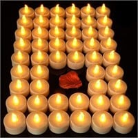Flameless Tealight Candles, Pack of 50 CT