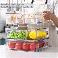 MANO 3PCS Stackable Refrigerator Drawers
