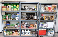 Metal Shelving & All Contents