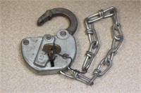 Old Adlake Lock with Key