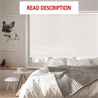 $47  GENIMO Blackout Blinds  White  45W X 72H