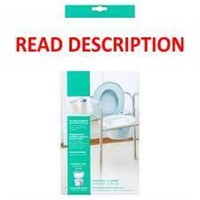 Medline Commode Liner Absorbent Pad Solidifies Was