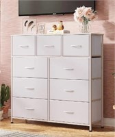 WLIVE 9-Drawer Dresser, Beige