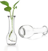 *Set of 15 Small Clear Glass Bud Vases Set*