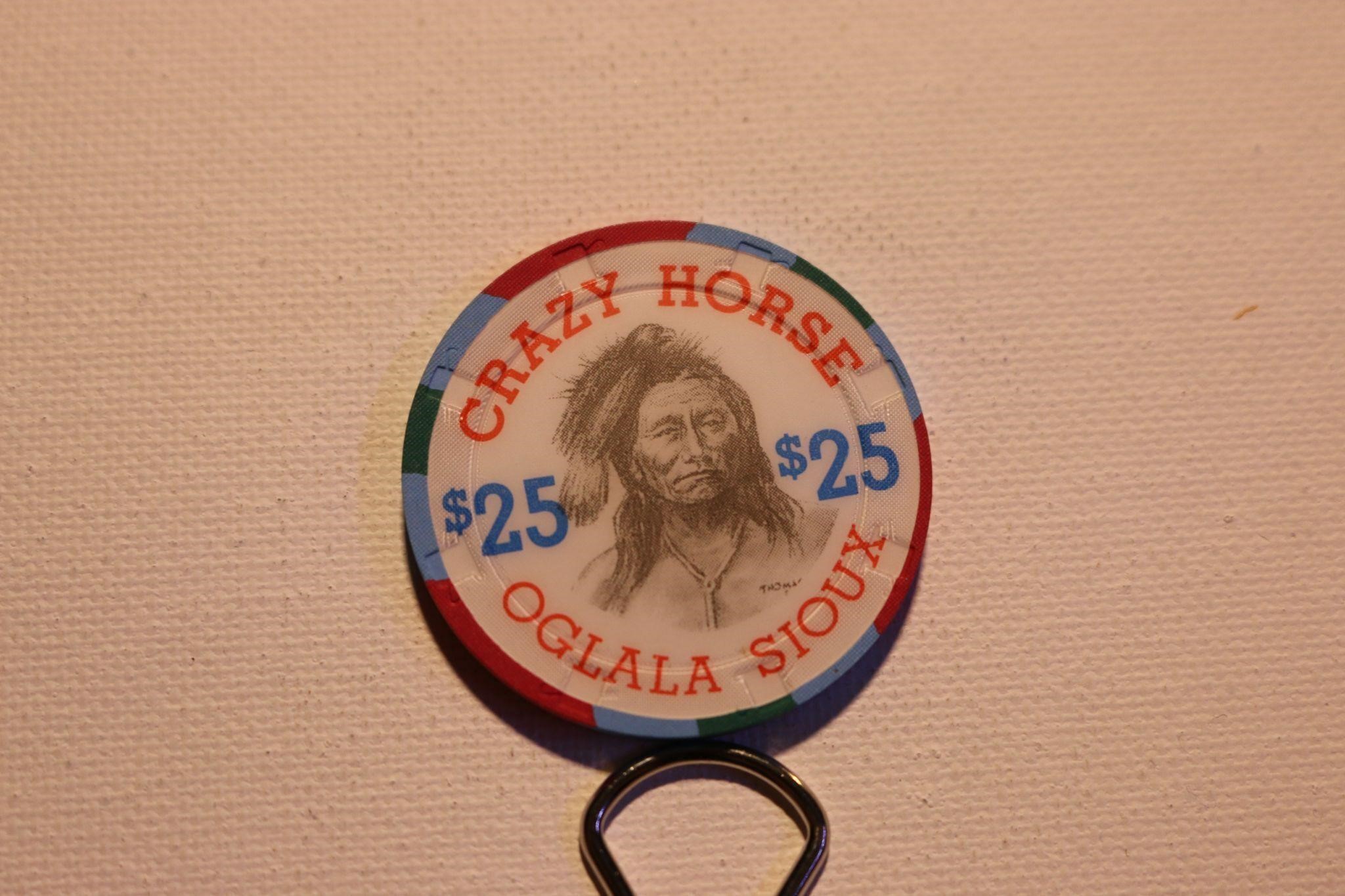 $25 Chip Crazy Horse Oglala Sioux