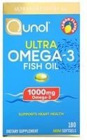 Qunol, Ultra Omega-3 Fish Oil-180 Softgels