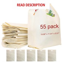 $31  Grocery Bags Bulk 50 Pack 11.81x19.68x5.51
