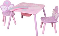 Unicorn Toddler Table and Chair Set, Pink