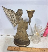 Metal Angel Figurine, Plastic Angel