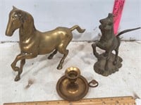 2 Brass Horses, etc