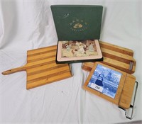 Cutting Boards And Cheese Tray