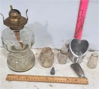 Glass Kerosene Lamp, etc