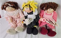 3 Squeeky Cheeks Dolls