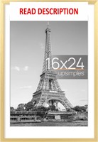$27  Gold 16x24 Picture Frame  Displays 14x20