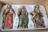 12Pc. Porcelain Nativity Figurines