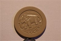 Vintage Elephant Clay Poker Chip