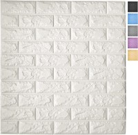 $60  Art3d 11-Pack Peel & Stick 3D White Brick