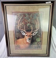Home Interiors Deer Framed Print