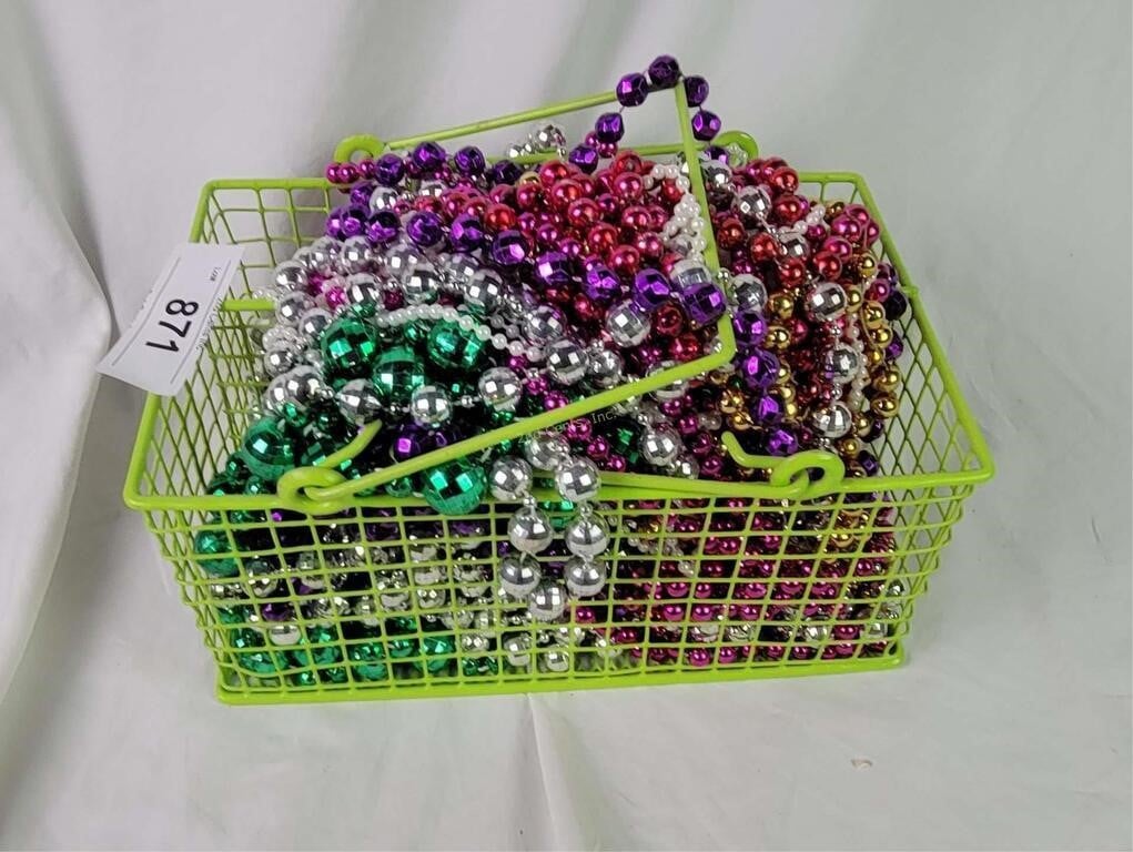 Basket Filled With Beads
