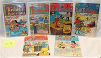 6 vintage Archie comics