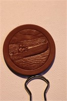 Vintage Race Boat Clay Poker Chip