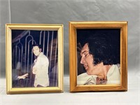 Elvis Presley framed pictures.