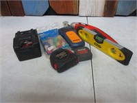 Snap On Battery, Tape Measure Stanley Level +
