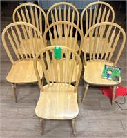 7 Wood Dining Chairs
