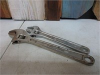 2 Adjustable Wrenches - Craftsman & Kobalt