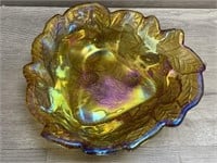 Indiana Glass Amber Gold Candy Dish