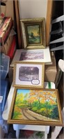 Group of unauthenticated framed pictures