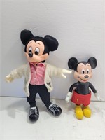 (2) Vintage Mickey Mouse Dolls