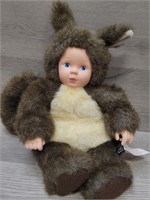 Anne Geddes Squirrel Baby Doll 1997