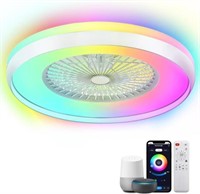 24 Bladeless Ceiling Fan  Smart RGB | Silver
