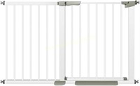 Wide Baby Gate for Stairs  49-52in White
