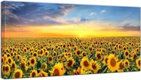 Sunflower Canvas Wall Art  40X20inch