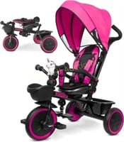 KRIDDO Tricycle Stroller  18m-5yrs  Pink