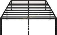 Full Size 18 Inch Heavy Duty Bed Frame  Black