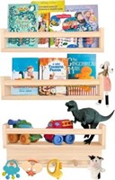 Birola Nursery Book Shelves  Set of 3 (Natural)