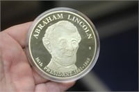 Gold Plated Abraham Lincoln Medal