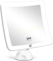 Fabuday 20X LED Mirror  7 Square  Portable