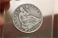 1853 Seated Silver Half Dollar