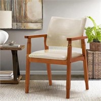 Mid-Century Dining Side Chair  Faux Leather