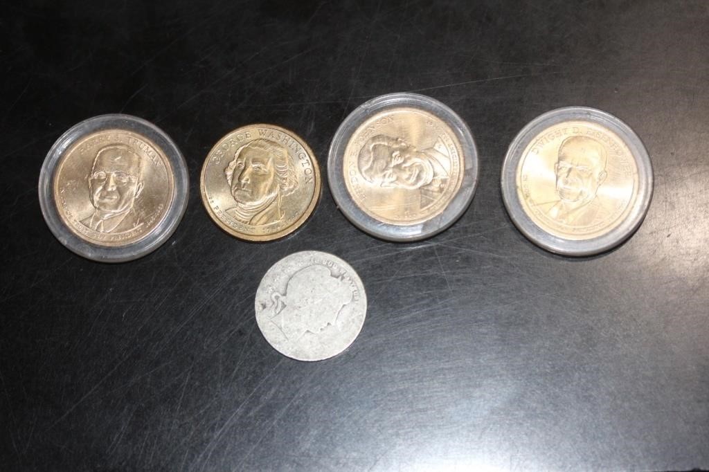 Lot of Five Coins