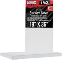 18x36 U.S. Art Supply Stretched Canvas