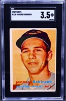 Graded 1957 Topps Brooks Robinson card