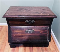 Pine Unique 1 Drawer Cabinet 25" w x 22" tall