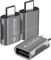 AnHome USB C to USB Adapter  3-Pack  10Gbps